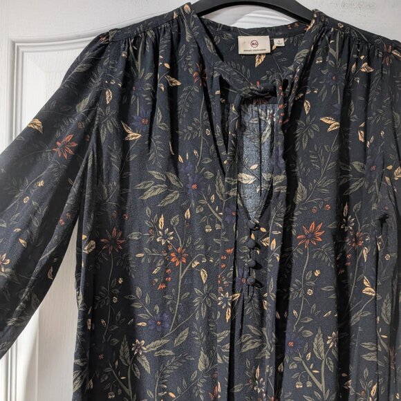 Ag Adriano Goldschmied | Savannah Floral Tie Neck Top - Picture 5 of 9